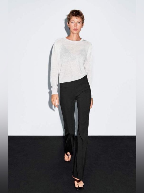 Massimo Dutti Pants - Massimo Dutti Studio Zip Hem Trousers
